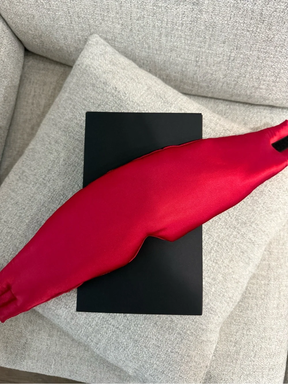 Red Satin Sleep Mask for Travel and Rest